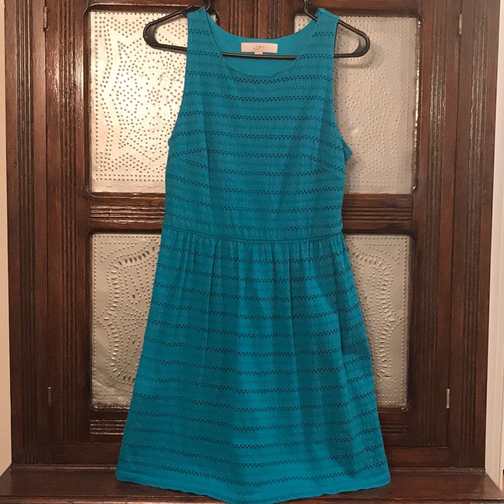 LOFT eyelet sundress- EUC